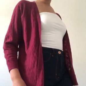 Magenta cardigan